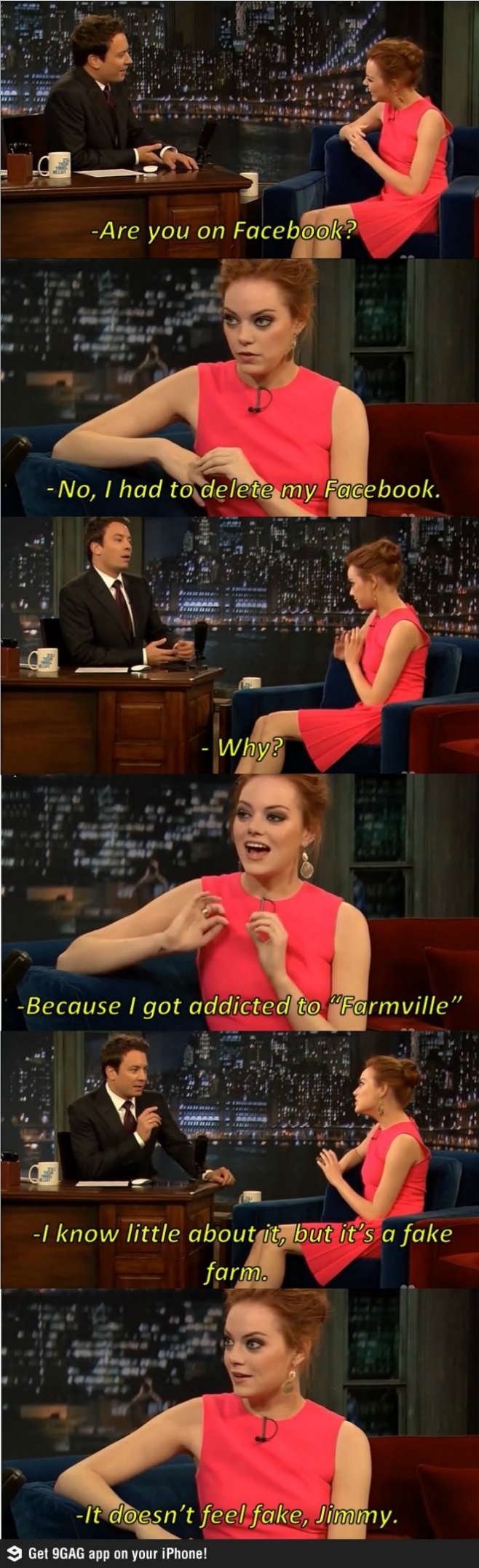 Emma Stone Abandoned Facebook After Becoming Addicted to FarmVille