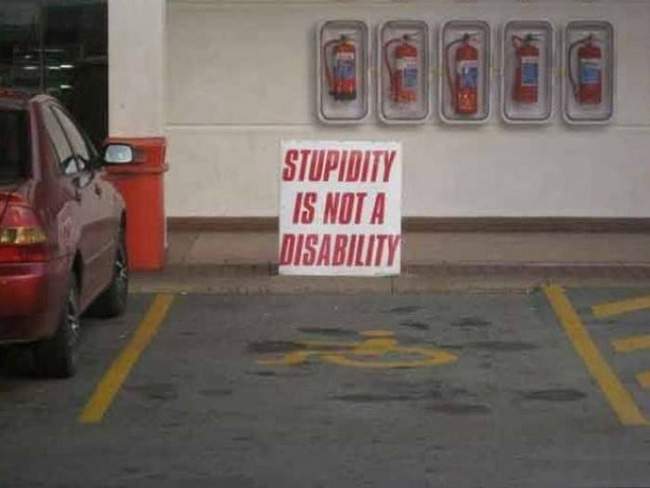 Every handicapped parking spot needs this extra sign.