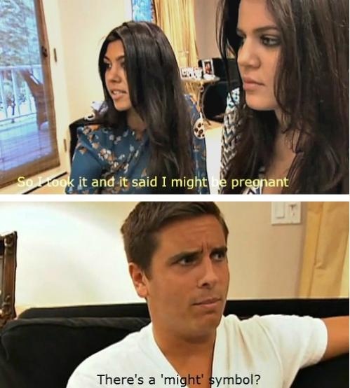 Kourtney Kardashian - Might pregnant symbol for might be pregnant !