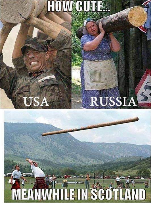 Problems with logs USA, Russia and Scotland.