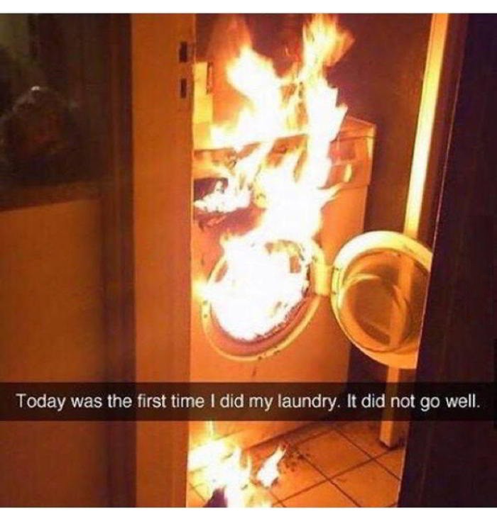 Today was the first time I did laundry...