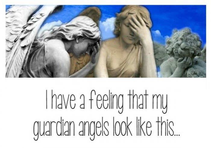 I have a feeling that my guardian angels look like this.