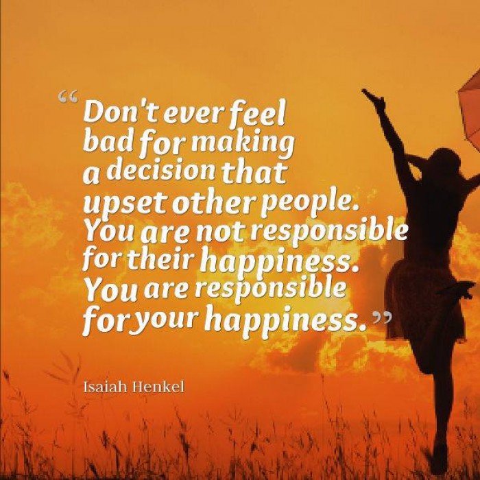 Isaiah Henkel - Don't ever feel bad for making decisions that...