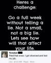 A challenge that